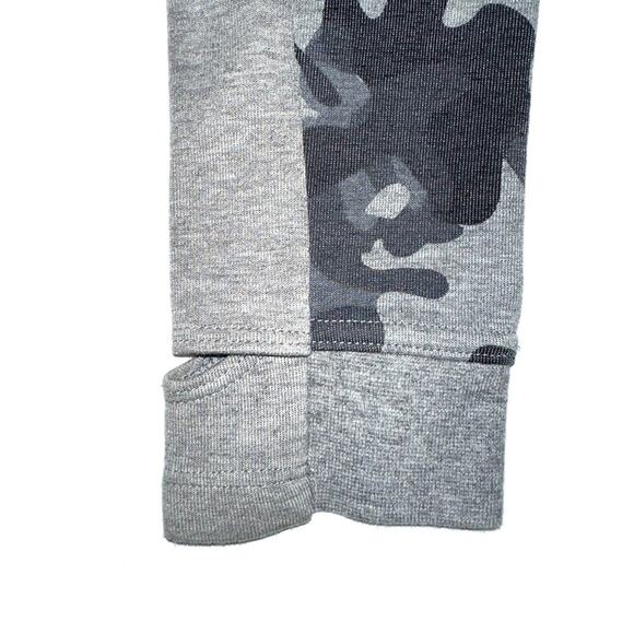 Nike Tech Cropped Carbon Heather Black Camo Crewneck Sweatshirt Size Small - Picture 7 of 16